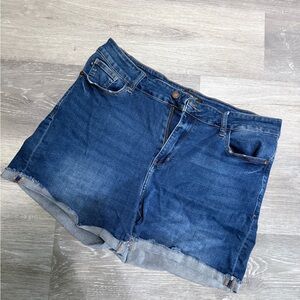 Judy Blue Jean Shorts Blue Distressed Cut-Off